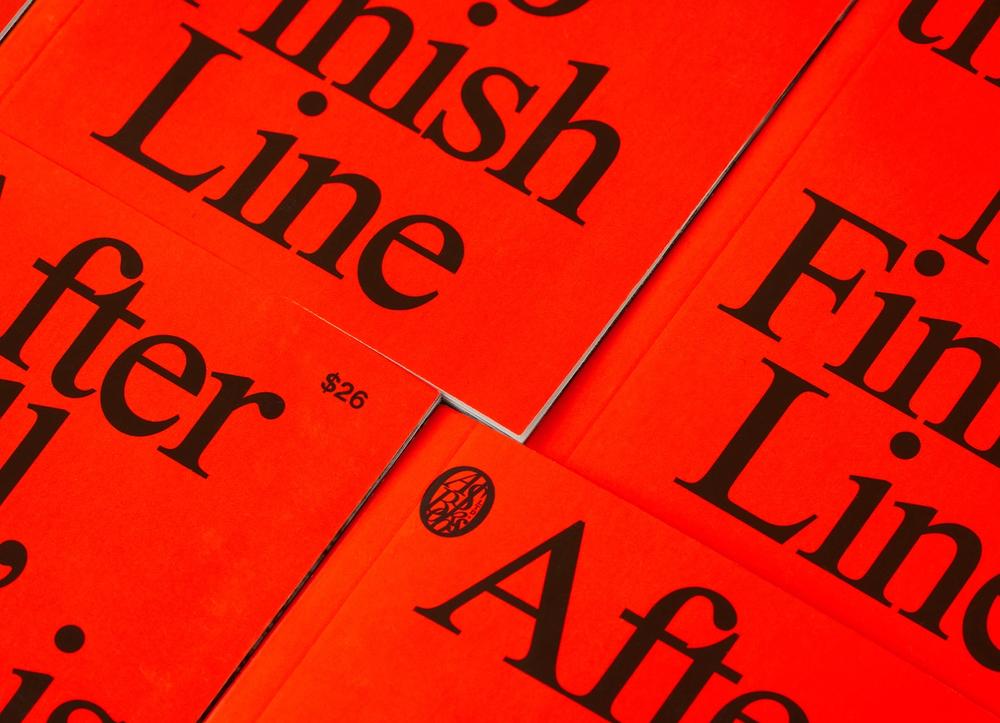 Overlapping copies of “No Finish Line.” (Photo: Weston Colton. Courtesy Nike)
