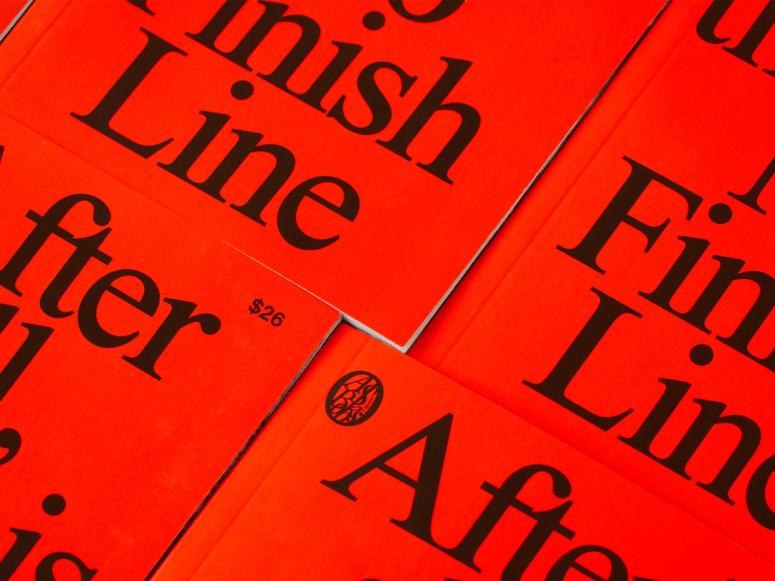 Overlapping copies of “No Finish Line.” (Photo: Weston Colton. Courtesy Nike)