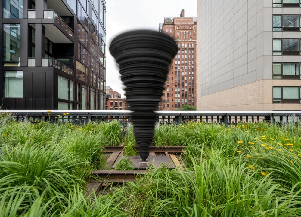 “Windy” spins on New York’s High Line. (Courtesy Meriem Bennani, High Line Art, and Audemars Piguet)