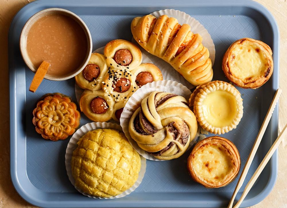 Chinese buns from Mooncakes and Milk Bread cookbook