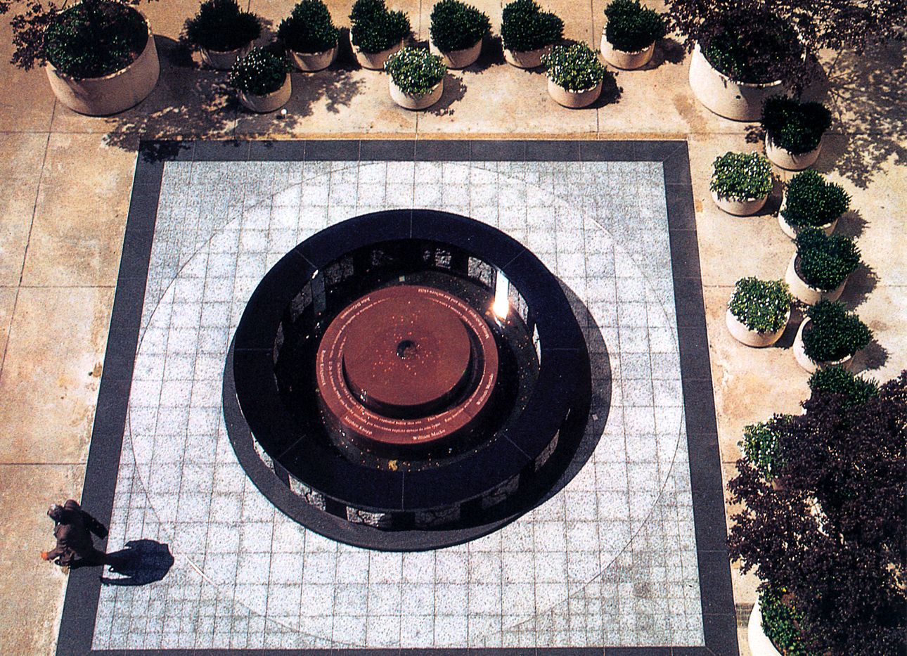 Elyn Zimmerman's 1993 World Trade Center bombing memorial