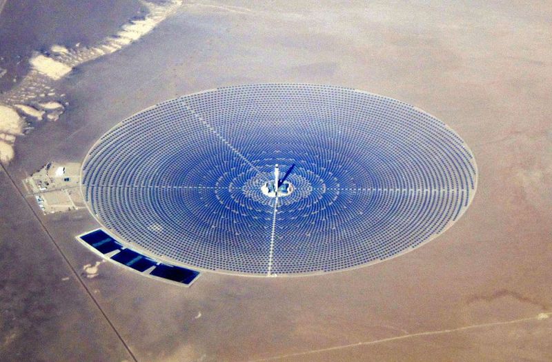 The Crescent Dunes Solar Energy Project in Nye County, Nevada, one of the projects that will be discussed at the Biennale. (Courtesy The Solar Biennale)