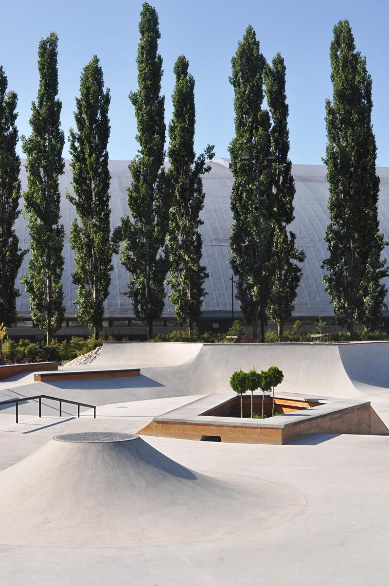 A skate park designed by Saario in Myyrmäki, Finland. (Courtesy Janne Saario)