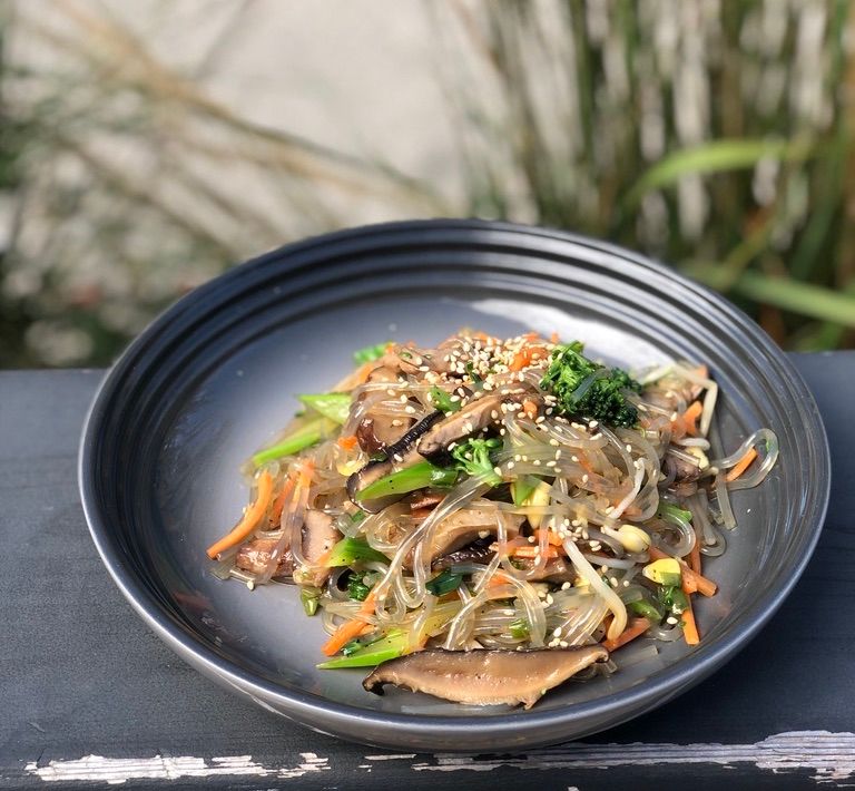 Japchae, one of the dishes Kim makes every year for Chuseok. (Courtesy Miss Kim)