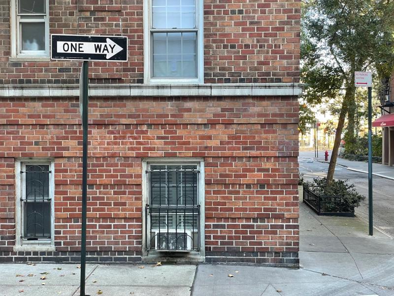 The street corner at the intersection of Minetta Street and Minetta Lane. (Photo: Spencer Bailey)