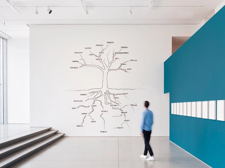 Installation view of “David Byrne: How I Learned About Non-Rational Logic.” (Courtesy Pace Gallery)