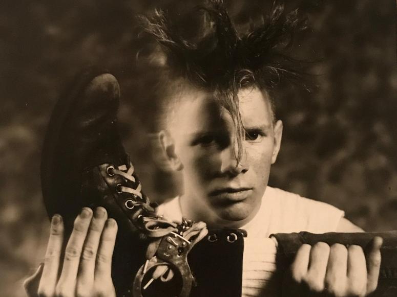 Yoga teacher Eddie Stern during his punk years.