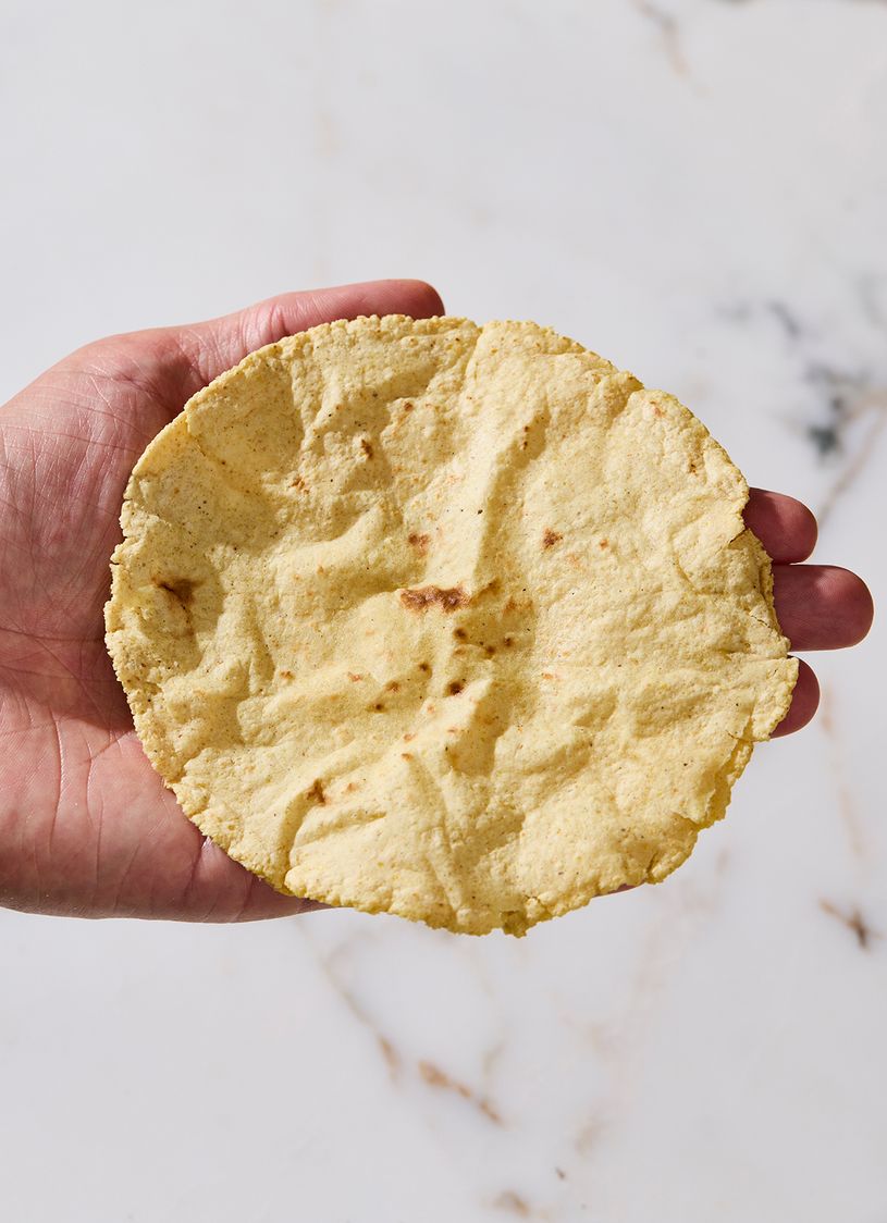 Photo illustrating the kernel-to-masa process. (Courtesy Chronicle Books)