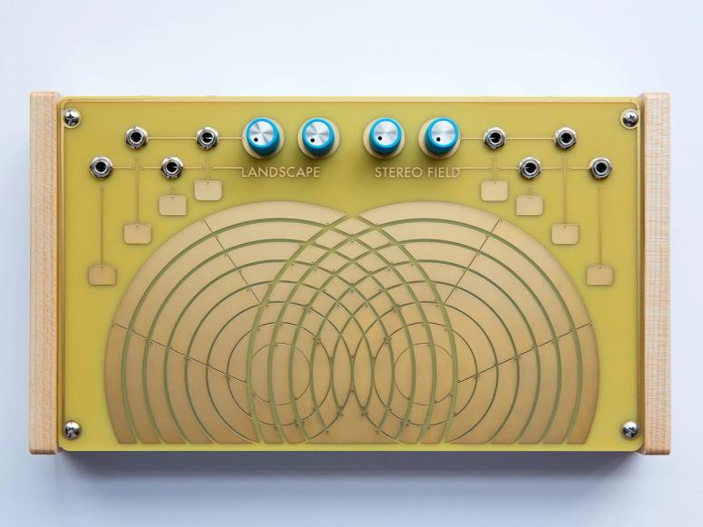 Landscape's Stereo Field, a yellow and gold synthesizer.