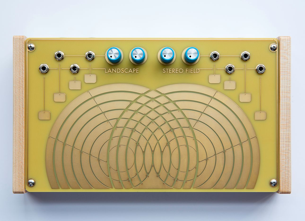 Landscape's Stereo Field, a yellow and gold synthesizer.