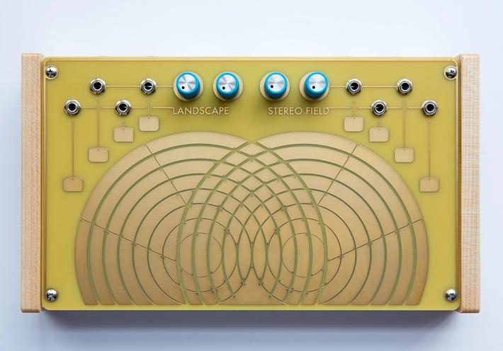 Landscape's Stereo Field, a yellow and gold synthesizer.
