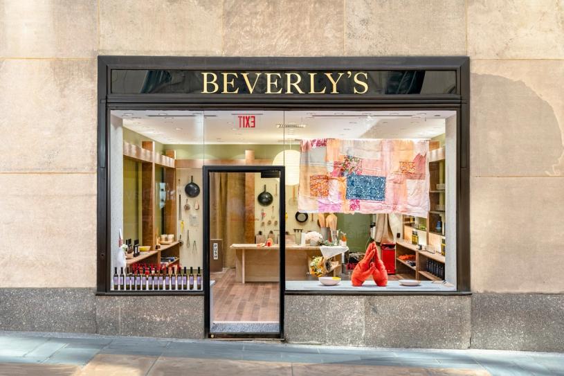 The exterior of the Beverly’s NYC pop-up at Rockefeller Center. (Photo: Sean Davidson)