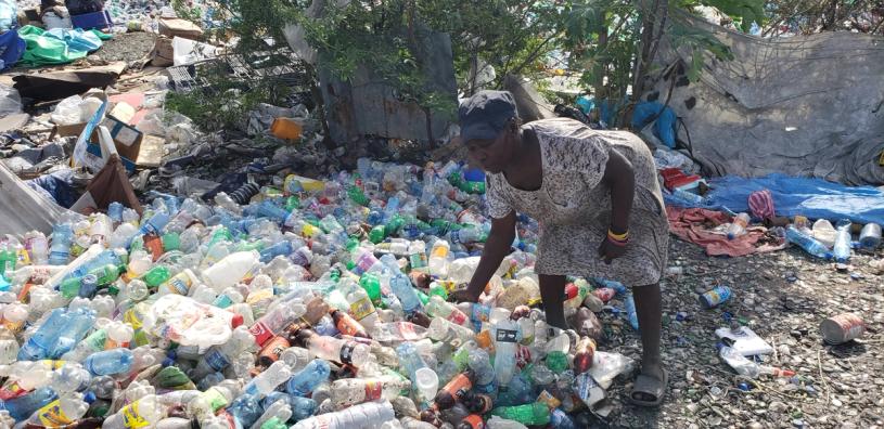 A collector in Haiti. (Courtesy First Mile)