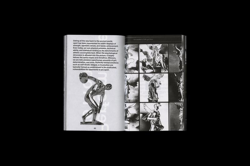 An interior spread from “No Finish Line.” (Courtesy Nike)