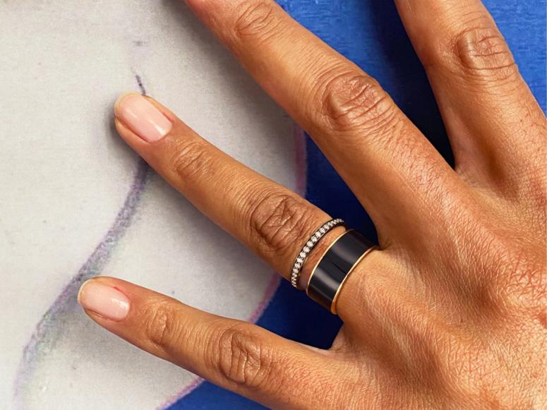 Hand wearing Repossi Berbere ring