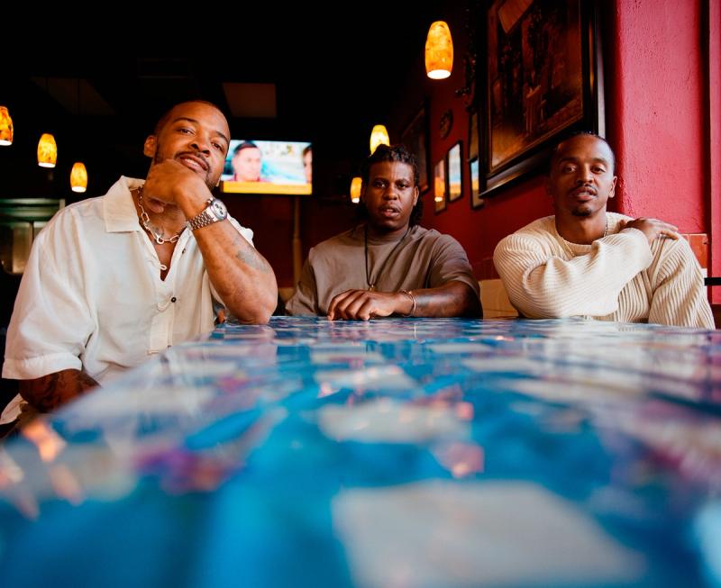 From left: Lester Walker, Jon Gray, and Pierre Serrao of Ghetto Gastro. (Photo: Joshua Woods)