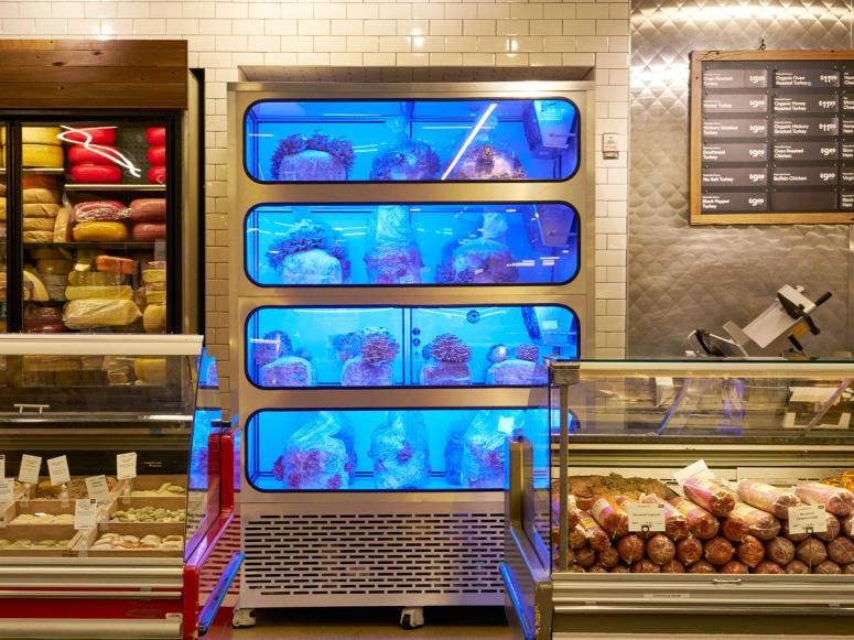 A Smallhold minifarm installed at a Whole Foods in Brooklyn. (Photo: Deirdre Lewis)