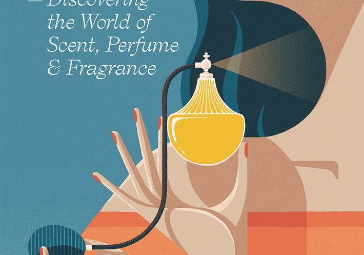 The book cover of The Essence, depicting a woman donning perfume.