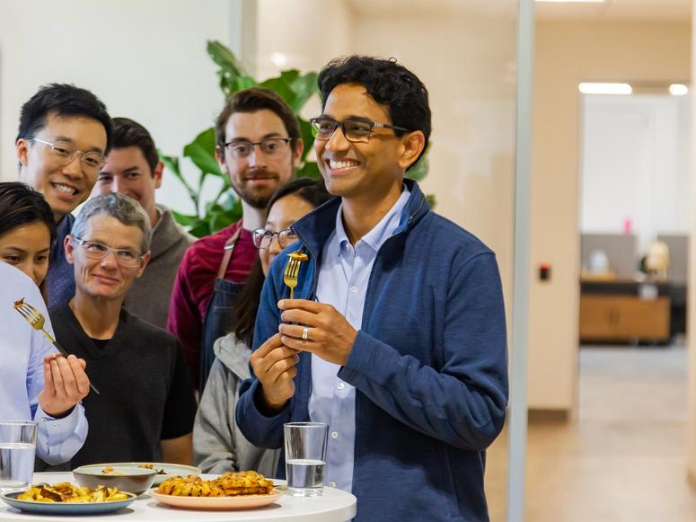 Dr. Uma Valeti in a still from the documentary “Meat the Future.” (Courtesy “Meat the Future”)