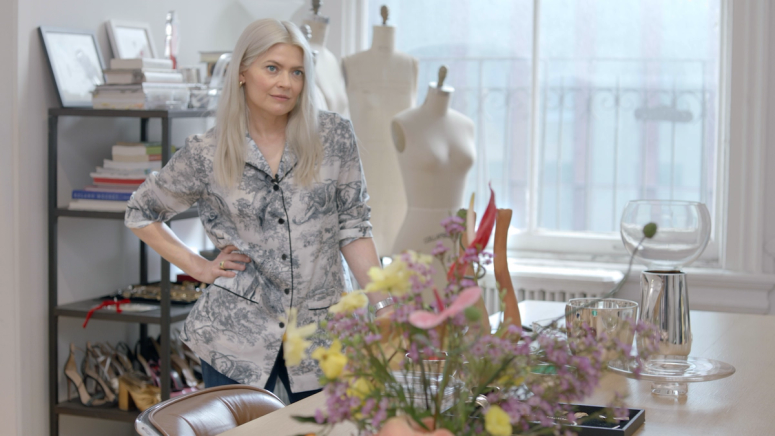 Fashion stylist Kate Young in her office in New York