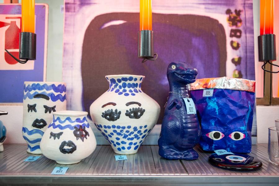 Objects in the “Take It or Leave It” exhibition. (Photo: Antonio Campanella)