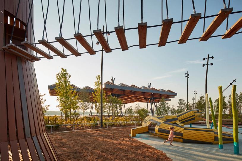 The Salamander Playground at Tom Lee Park. (Photo: Tom Harris. Courtesy Memphis River Parks Partnership)