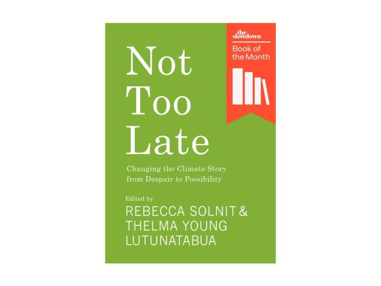 The cover of “Not Too Late: Changing the Climate Story from Despair to Possibility” (2023). (Courtesy Haymarket Books)