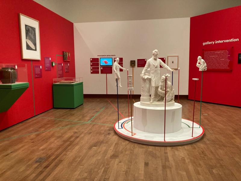 View of “re:mancipation” at the Chazen Museum of Art. (Courtesy the Chazen Museum of Art)