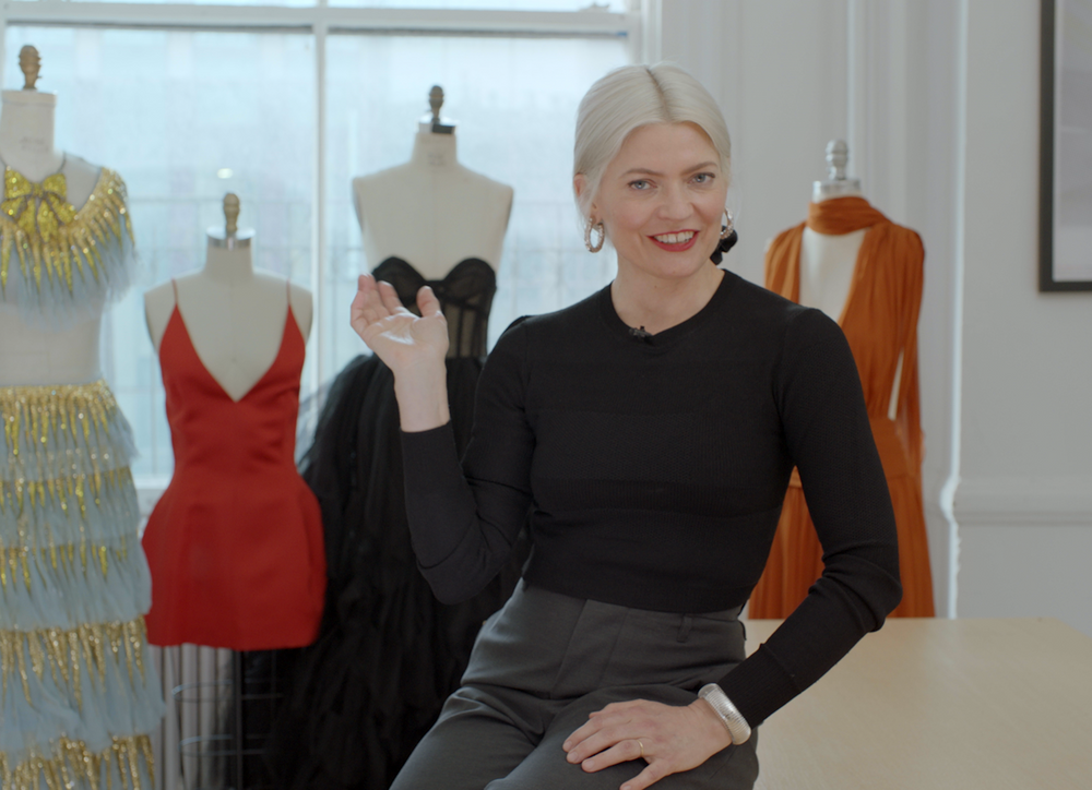 Fashion stylist Kate Young in her studio. 