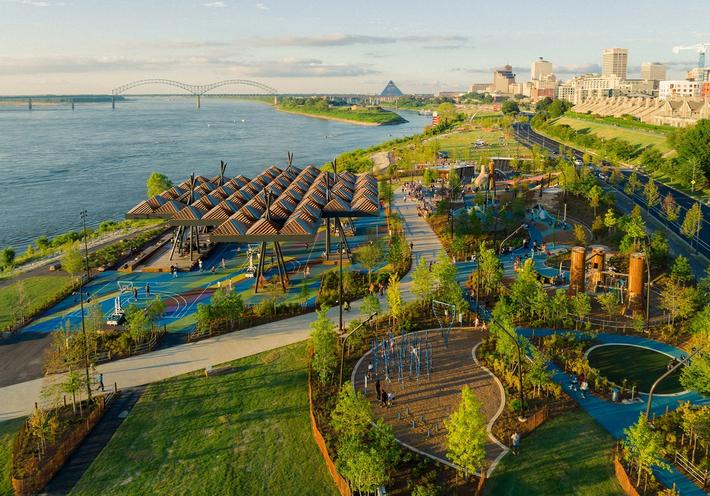 A Dynamic, City-Defining Riverfront Park Grows in Memphis