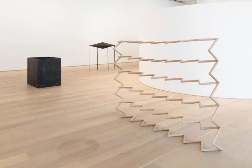 (Clockwise from left) Jonathan Mueke’s “Box” (2010), “Stabilizer” (2013), and “Scrambler” (2009). (Courtesy Art Institute of Chicago)