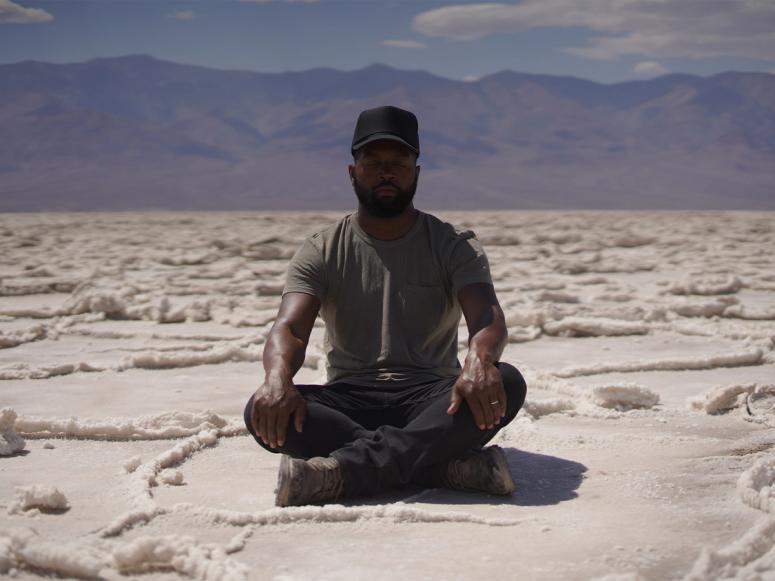 Baratunde Thurston at the Badwater Basin in California’s Death Valley National Park. (Courtesy Twin Cities PBS/Part2 Pictures)