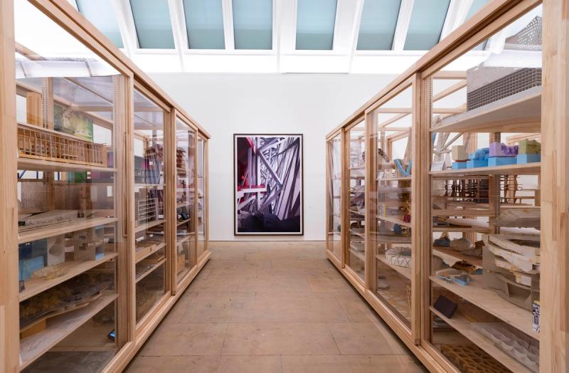 Installation view of the Herzog & de Meuron exhibition at the Royal Academy of Arts, London (14 July – 15 October 2023). Photo © Royal Academy of Arts, London / David Parry. © Herzog & de Meuron. © Andreas Gursky / Courtesy Sprüth Magers Berlin London / DACS 2023