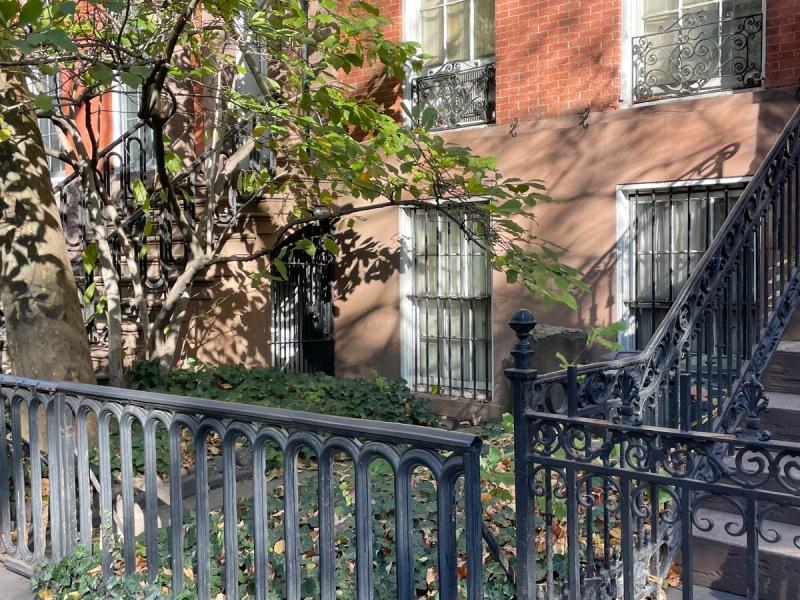 The entrance to the floor-through apartment where Kimmelman’s friend’s mother lived along Washington Square North. (Photo: Spencer Bailey)