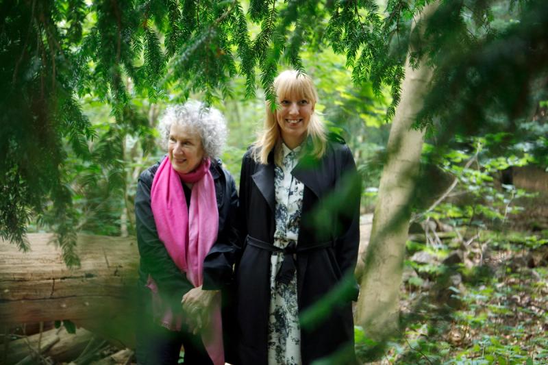 (From left) Margaret Atwood and Katie Paterson. (Photo: Giorgia Polizzi)