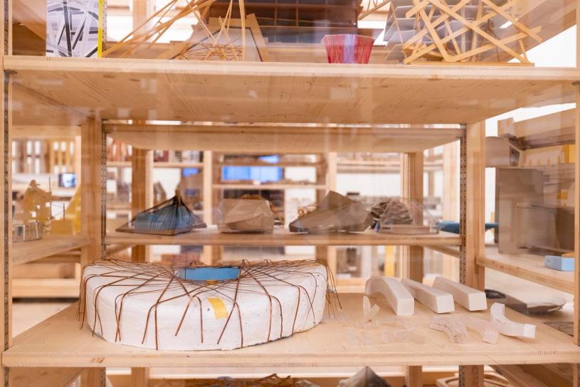 Installation view of the Herzog & de Meuron exhibition at the Royal Academy of Arts, London (14 July – 15 October 2023). Photo © Royal Academy of Arts, London / David Parry. © Herzog & de Meuron