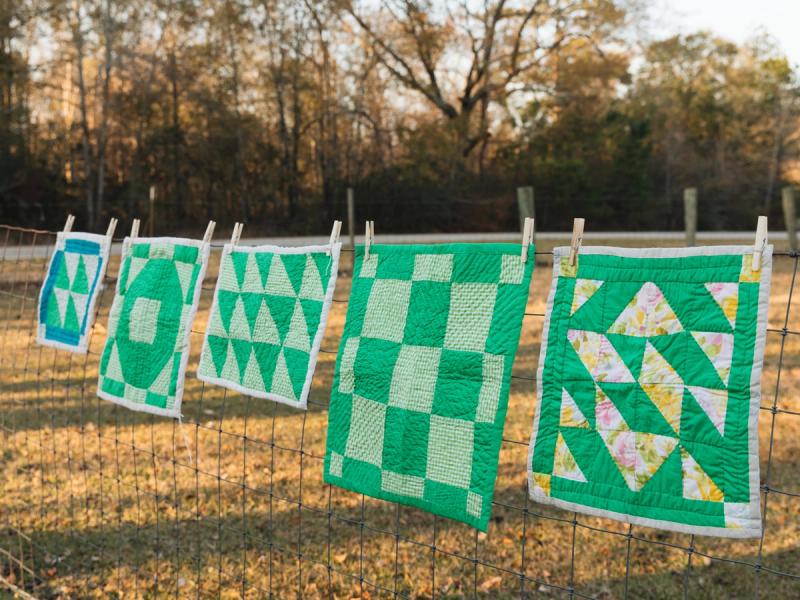 Quilts by artisans from Gee’s Bend, Alabama. (Photo: Stacy K. Allen)