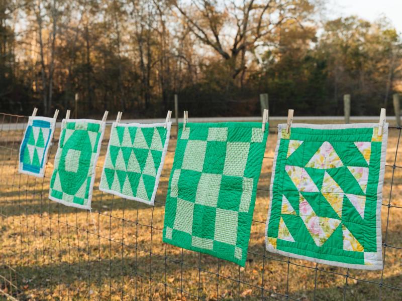 Quilts by artisans from Gee’s Bend, Alabama. (Photo: Stacy K. Allen)