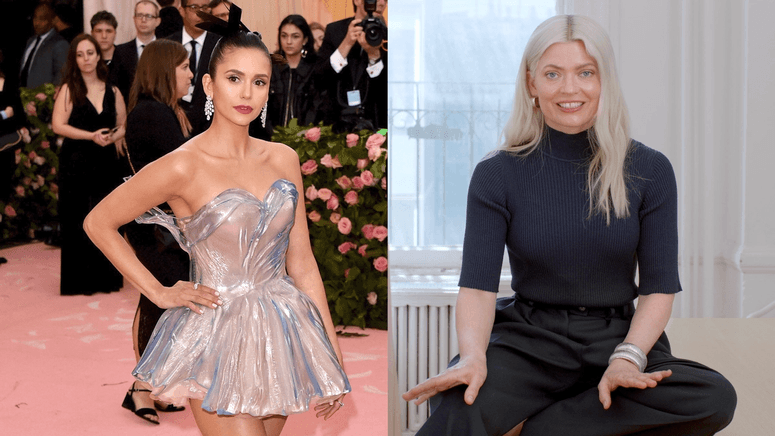 Model Nina Dobrev and fashion stylist Kate Young