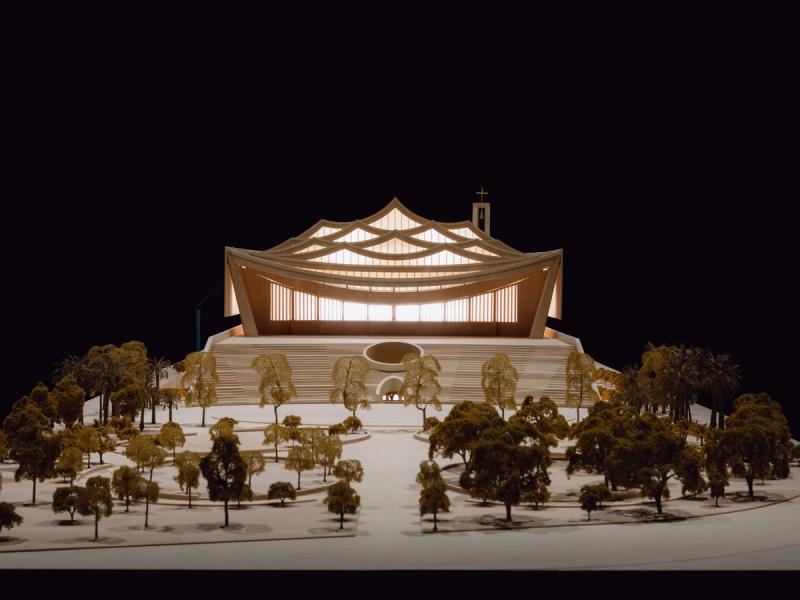 An architectural model by Adjaye Associates. (Photo: Matteo de Mayda. Courtesy La Biennale di Venezia)