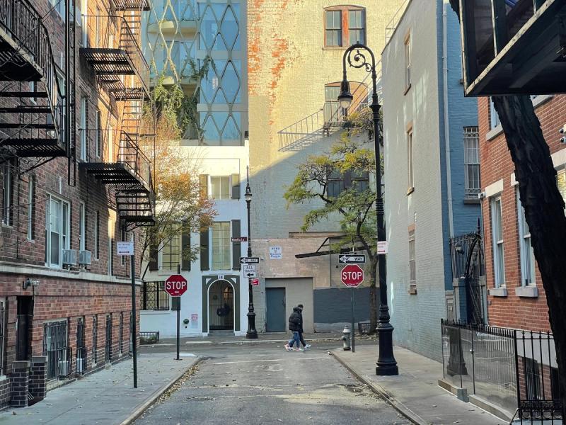 Minetta Street, looking north to Minetta Lane. (Photo: Spencer Bailey)