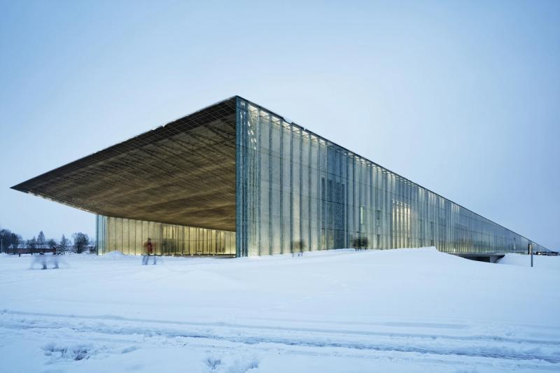 The Estonian National Museum in Tartu, Estonia, designed by Lina Ghotmeh, Dan Dorell, and Tsuyoshi Tane. (Photo © Takuji Shimmura)
