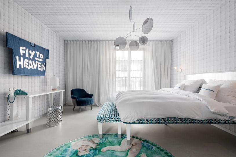 A “Paradise” room at the 25Hours Hotel in Florence. (Photo: Dario Garofalo)