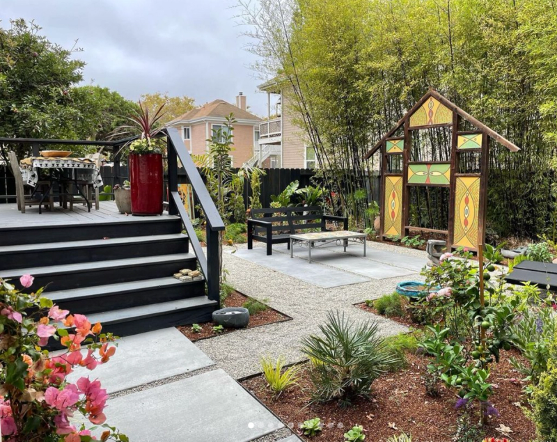 A space designed by Pine House Edible Gardens’s Black Sanctuary Gardens initiative. (Courtesy Black Sanctuary Gardens)