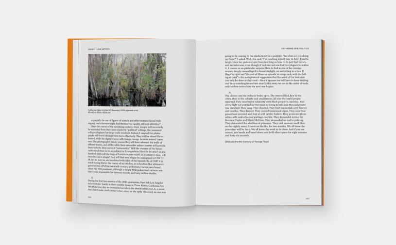 Spread from “Open Questions: Thirty Years of Writing About Art.” (Courtesy Phaidon)