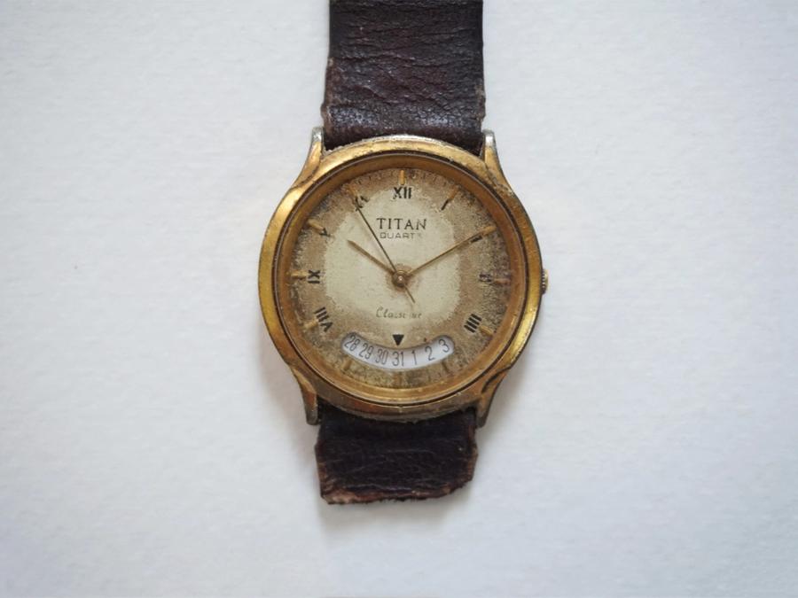 A wristwatch owned by Puran Singh, submitted to the Museum of Material Memory by his grandson, Shatakshi Singh. (Courtesy Museum of Material Memory)