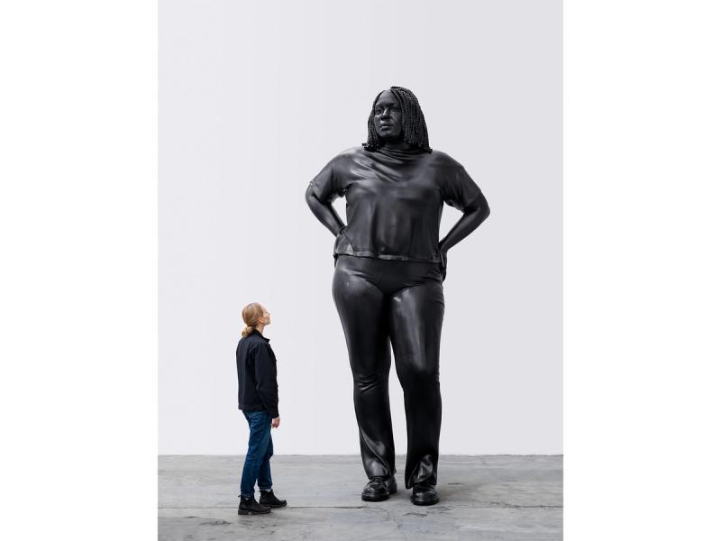 “Grounded in the Stars” (2023) by Thomas J Price. (Photo: Kunstgiesserei St. Gallen. Courtesy the artist and Hauser & Wirth)