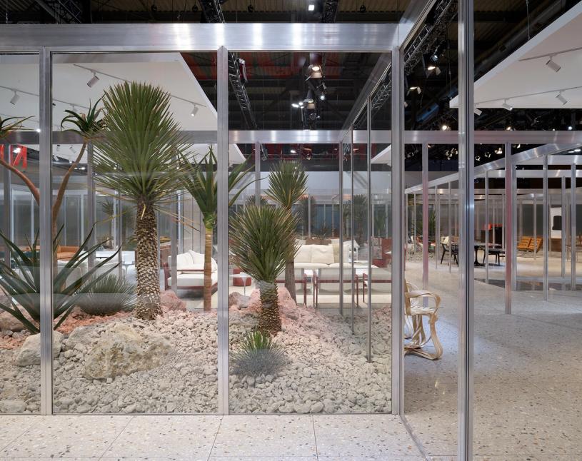 The Knoll pavilion at Salone del Mobile. (Photo: Bas Princen. Courtesy Knoll)