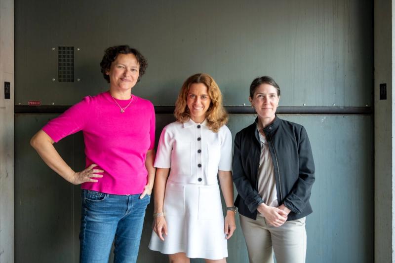 (From left) High Line director and chief curator Cecilia Alemani, Audemars Piguet Contemporary curator Audrey Teichmann, and High Line associate curator Melanie Kress. (Courtesy Audemars Piguet)