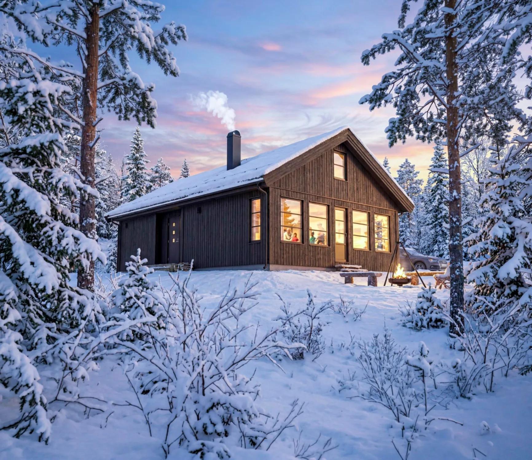 Furutangen jubileumsmodell i vinterlandskap